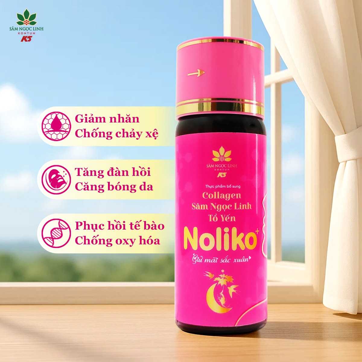 TPBS Collagen – Sâm Ngọc Linh – Tổ Yến Noliko+ - ảnh 2