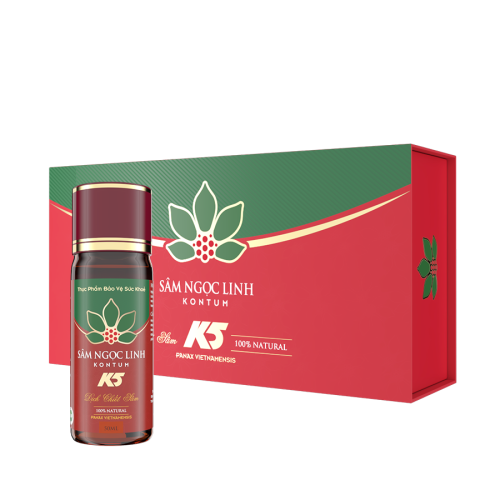 TPBVSK Dịch Chiết Sâm Ngọc Linh K5 – 50ml – 5 Chai/Hộp