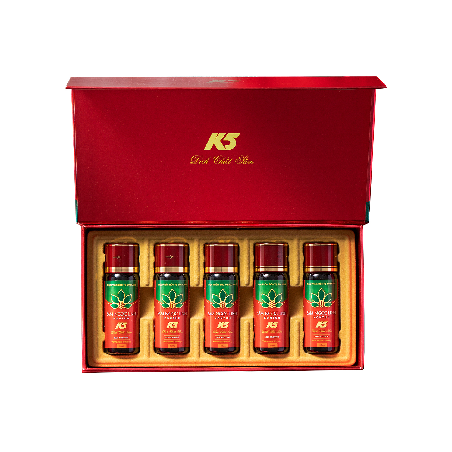 TPBVSK Dịch Chiết Sâm Ngọc Linh K5 – 50ml – 5 Chai/Hộp - ảnh 2