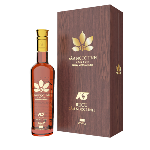 Rượu Sâm Ngọc Linh K5 (Nhãn Vàng)