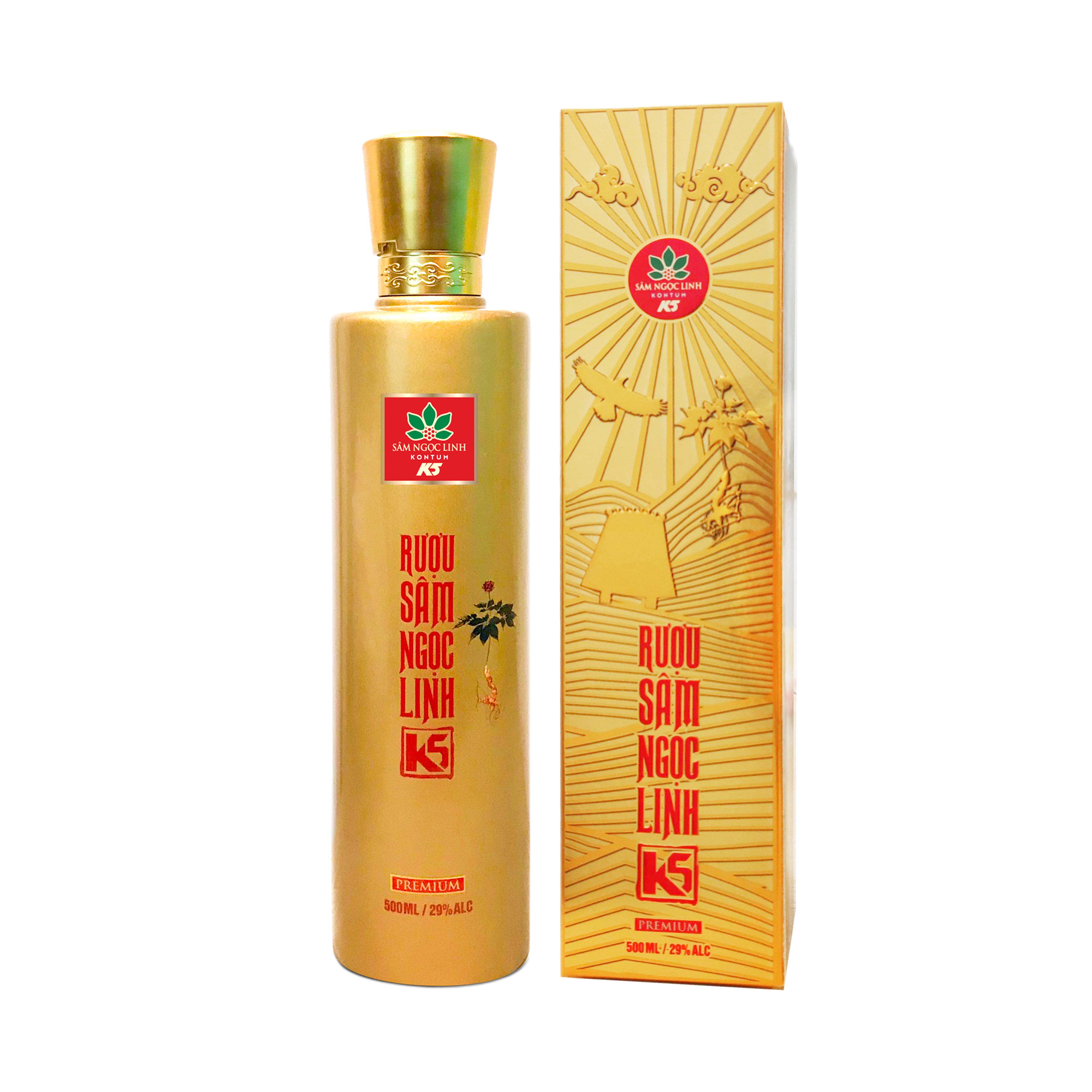 Rượu Sâm Ngọc Linh K5 Premium