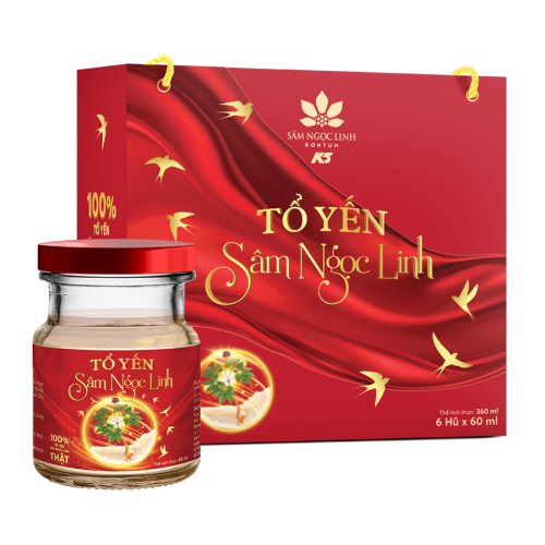Tổ Yến Sâm Ngọc Linh 60ml – 6 hũ/hộp